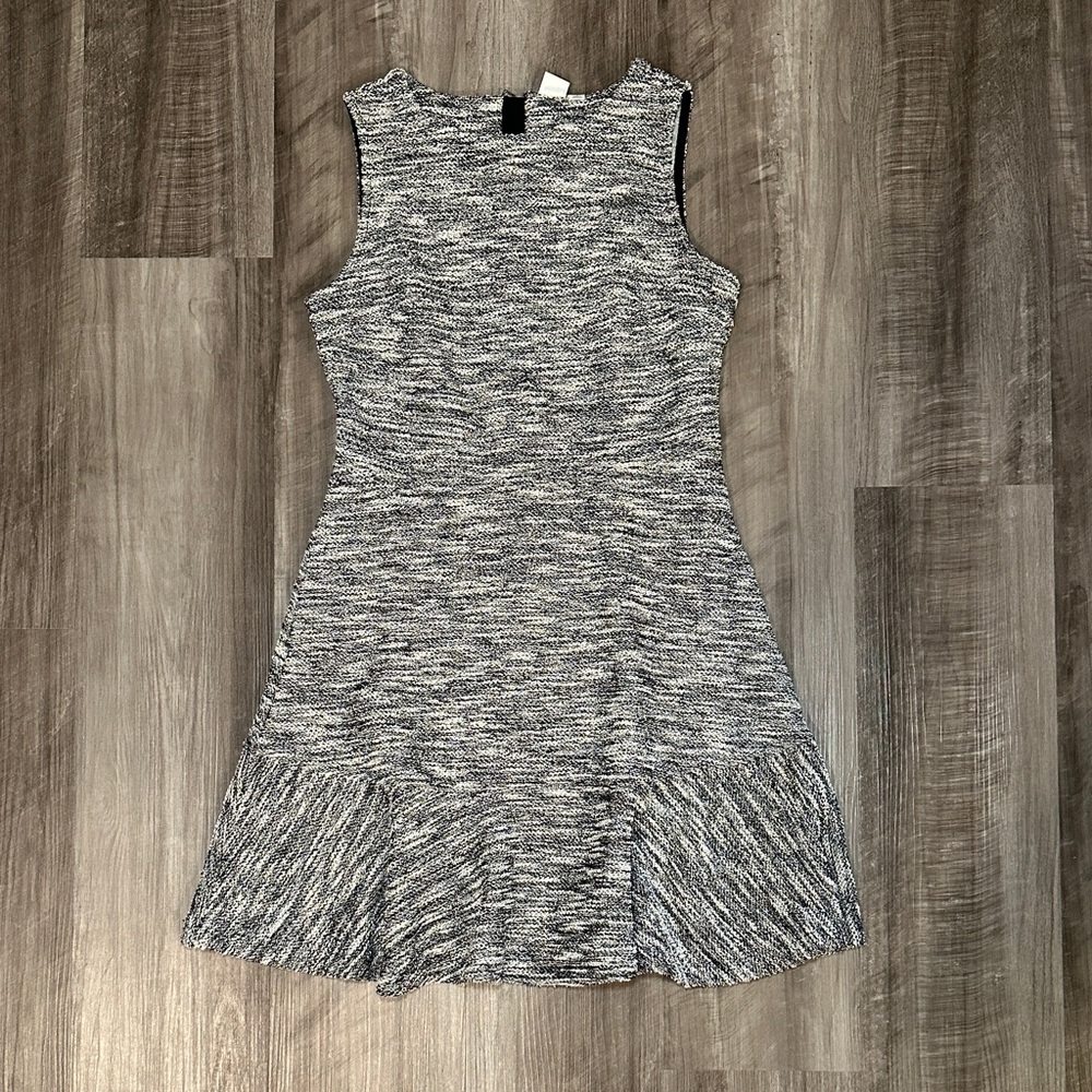 Gap Tweed Knit Heathered A-Line Pep Hem Sleeveless Dress - 6